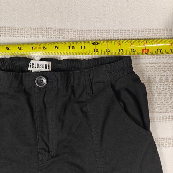 Disclosure Black Cotton Cargo Wide Leg Pants Size 13 New - Picture 3 of 9